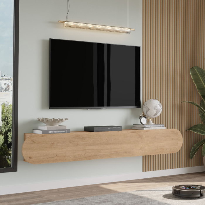 Hanah Home Soporte de TV LUM1-S en Roble Hanah Home Soporte de TV LUM1-S en Roble